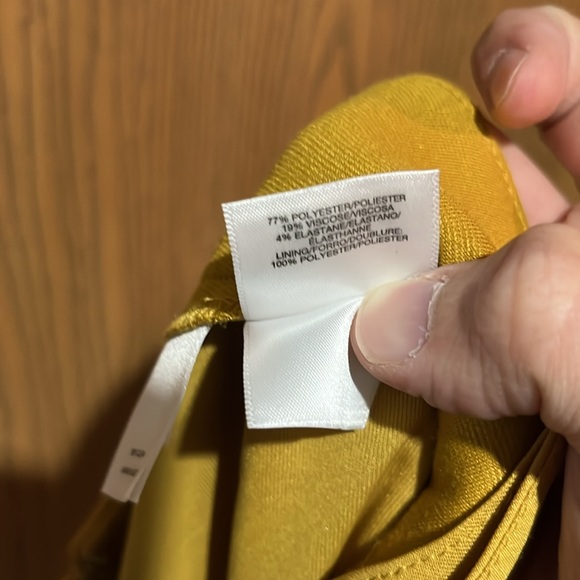 NWT Kasper mustard Pencil Skirt size 14 - Picture 7 of 8